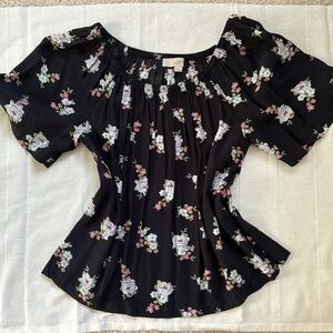 LOFT Off-Shoulder Floral Top